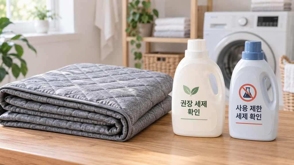 탄소매트 세탁 세제 선택